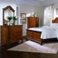 Windsor Cherry Finish Traditional Bed w/Optional Case Goods