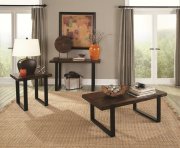 703428 Coffee Table by Coaster in Brown & Black w/Options