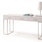 SG02 Modern Office Desk by J&M in White w/3 Drawers