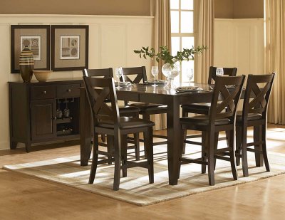 Dining Tables Counter Height on Finish Modern Counter Height Dining Table W Options At Furniture Depot