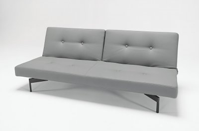 Grey or White Leatherette Modern Sofa Bed by Innovation Living
