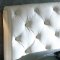 Nelly White Tufted Leather Headboard Modern Bedroom