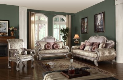 Doris Fabric Sofa in Traditional Style w/Options