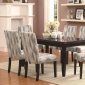103621 Newbridge 7Pc Dining Set Coaster "Diamond" Pattern Chairs
