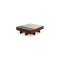 Two-Tone Finish Modern Coffee Table w/Glass Insert