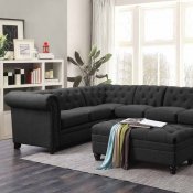 Roy Sectional Sofa 500292 in Grey Fabric by Coaster w/Options