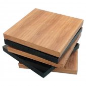 Origam Coffee Table in Black Gloss & Walnut by Beverly Hills