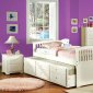 CM7035W Bella Kids Bedroom in White w/Platform Bed & Options