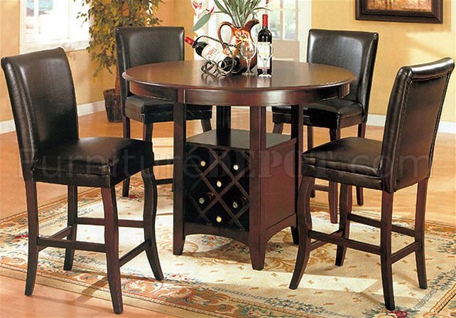 dinette table with wine rack