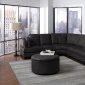 503106 Landen Sectional Sofa in Black Bonded Leather by Coaster