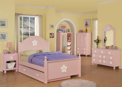 Floresville Pink Kids Bedroom 3Pc Set 00730 by Acme w/Options