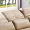 S812-A Sectional Sofa in Light Brown Leather by Pantek