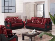 Pittsburgh Sofa Bed in Beige Red by Empire w/Options