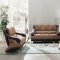 Gray Leather Upholstery Contemporary Stylsh Living Room