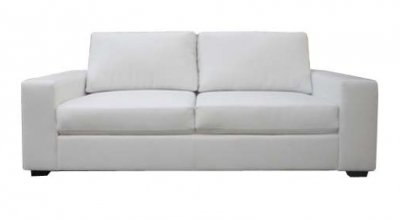 White Baby Furniture  on White Bonded Leather Modern 2pc Sofa   Loveseat Set At Furniture Depot