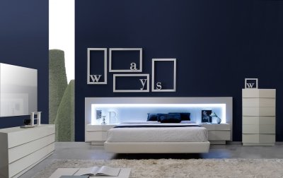 Valencia Premium Bedroom in White by J&M w/Optional Casegoods