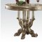 Dresden Counter Height Table 63160 in Gold Tone by Acme w/Option