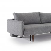 Frode Sofa Bed in Twist Granite Fabric w/Arms by Innovation