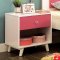 Alivia CM7850PK 4Pc Kids Bedroom Set in White/Pink w/Options
