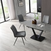 109 Dining Table Gray by ESF w/Optional 79 Chairs