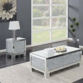 722498 Coffee Table in Mirror & Crystal by Coaster w/Options