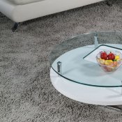 C258 RW Coffee Table in White by At Home USA