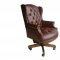 Brown, Burgundy or Black Top Grain Leather Classic Office Chair