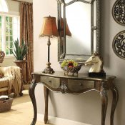 Kelsey Console Table & Mirror Set 97233 in Bronze Taupe by Acme