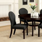 CM3423T Downtown I 5Pc Dinette Set in Espresso w/Gray Chairs