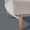 Dublexo Sofa Bed in Natural by Innovation w/Light Wood Legs