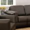 Brown Full Leather Contemporary Living Room Sofa w/Options