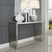 Gridiron Console Table in Stainless Steel EEI-779 by Modway