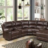 Fero Motion Sectional Sofa LV01862 in Brown by Acme