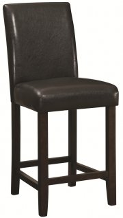 130059 Counter Height Chair Set of 4 in Dark Brown by Coaster