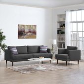 Agile Sofa in Gray Fabric by Modway w/Options