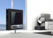 Braga Premium Swivel TV Unit in Rich Grey by J&M