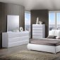 8269 Bailey Bedroom in White by Global w/Platform Bed & Options