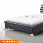 Black Stela Bedroom w/Upholstered Bed & Optional Casegoods