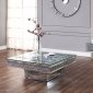 Noralie Coffee Table 81465 in Mirror by Acme w/Options