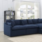 Destino Power Motion Sectional Sofa 3Pc 651551 Blue by Coaster