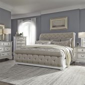 Abbey Park 5Pc Bed Set 520-BR-QUSL in Antique White by Liberty