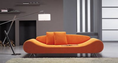 Oversized Chairs on Oversized Modern Curvy Sofa At Furniture Depot