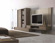 Composition 214 Wall Unit in Walnut by J&M