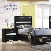 Miranda 4Pc Youth Bedroom Set 206361 in Black by Coaster
