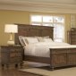 Gray Driftwood Traditional Bedroom w/Panel Bed & Optional Items