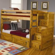 460096 Wrangle Hill Bunk Bed in Amber Wash by Coaster