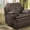 Brown Upgraded Fabric Modern Reclining Sofa w/Optional Items
