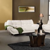 SM6083 Volos Sofa in White Leatherette w/Options