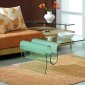 Curved Tempered Glass Modern Artistic Coffee Table