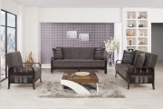 Studio NYC Sofa Bed in Gray Fabric by Casamode w/Options